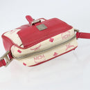 MCM Vicetos Logogram Shoulder Bag PVC Leather White Silver Auth 153908-6