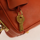 PRADA Galleria Hand Bag Safiano leather 2way Orange Gold Auth 153909V-18