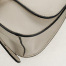 Miu Miu Dahlia Hand Bag Leather 2way White Gold Auth 153911V-19