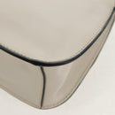 Miu Miu Dahlia Hand Bag Leather 2way White Gold Auth 153911V-21