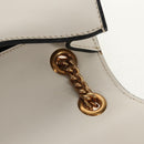 Miu Miu Dahlia Hand Bag Leather 2way White Gold Auth 153911V-26