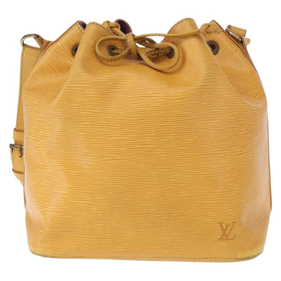 LOUIS VUITTON Epi Petit Noe Shoulder Bag Yellow M44109 LV Auth 153914
