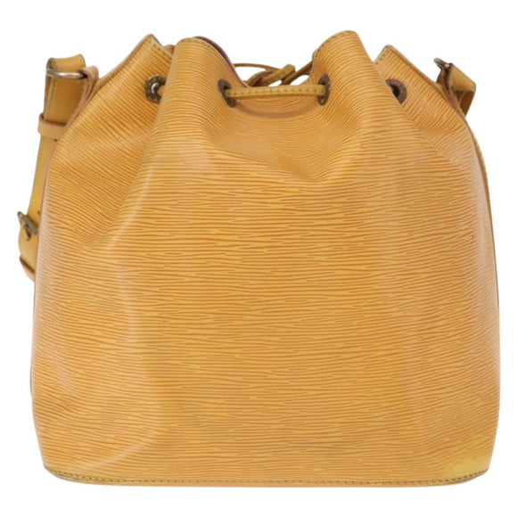 LOUIS VUITTON Epi Petit Noe Shoulder Bag Yellow M44109 LV Auth 153914
