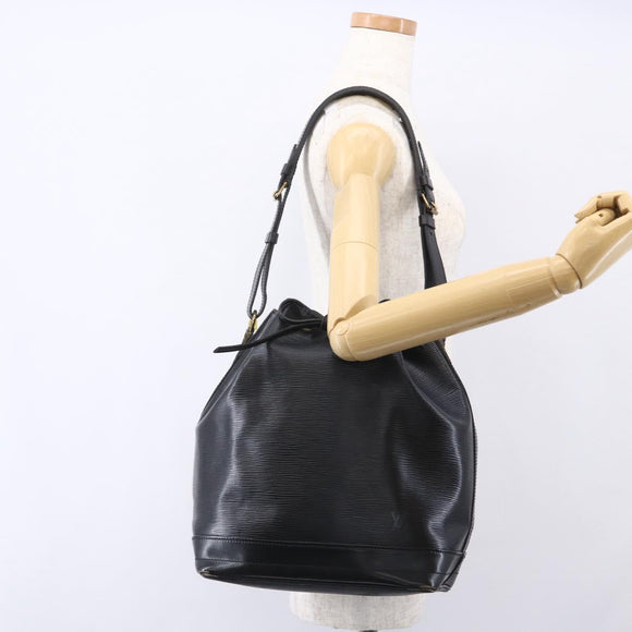 LOUIS VUITTON Epi Noe Shoulder Bag Black M44002 LV Auth 153916