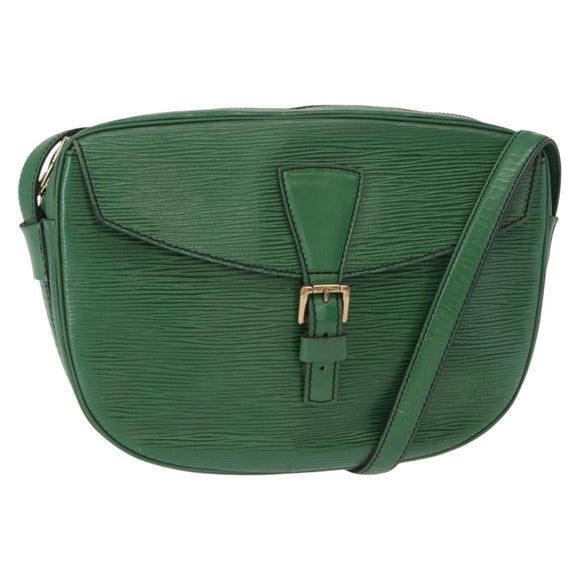 LOUIS VUITTON Epi Jeune Fille MM Shoulder Bag Green M52154 LV Auth 153917