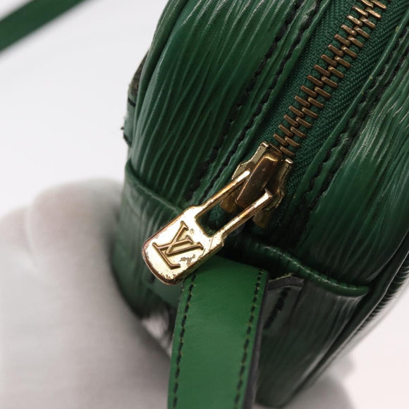 LOUIS VUITTON Epi Jeune Fille MM Shoulder Bag Green M52154 LV Auth 153917