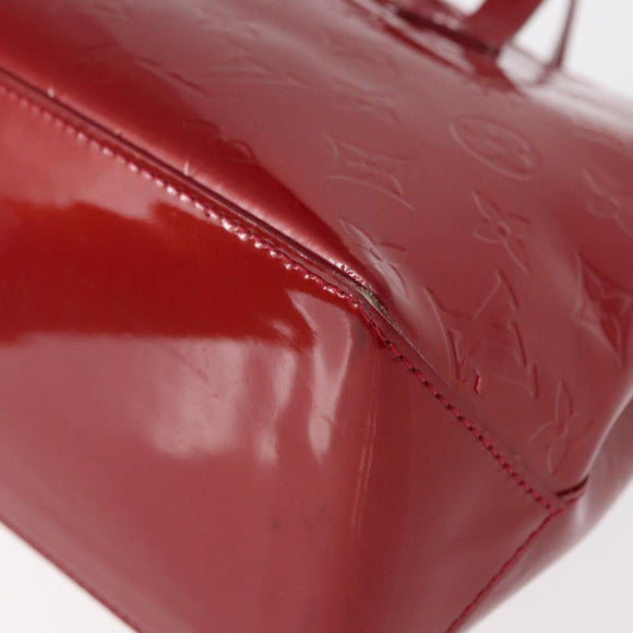 LOUIS VUITTON Monogram Vernis Wilshire PM Bag Pomme D'amour M93642 Auth 153918