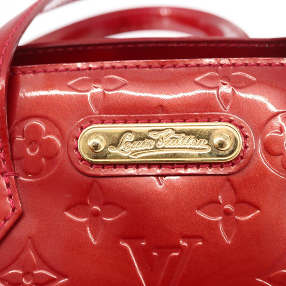LOUIS VUITTON Monogram Vernis Wilshire PM Bag Pomme D'amour M93642 Auth 153918