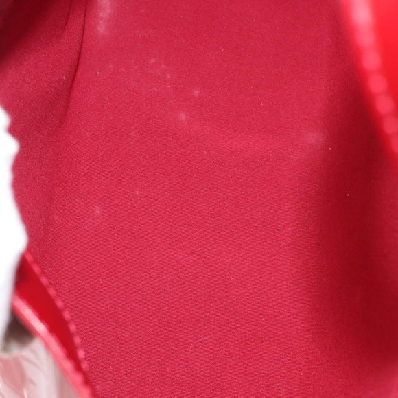 LOUIS VUITTON Monogram Vernis Wilshire PM Bag Pomme D'amour M93642 Auth 153918