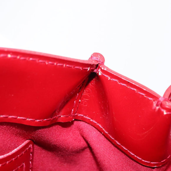 LOUIS VUITTON Monogram Vernis Wilshire PM Bag Pomme D'amour M93642 Auth 153918