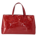 LOUIS VUITTON Monogram Vernis Wilshire PM Bag Pomme D'amour M93642 Auth 153918-3