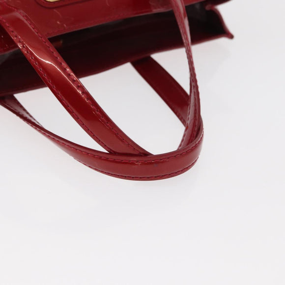 LOUIS VUITTON Monogram Vernis Wilshire PM Bag Pomme D'amour M93642 Auth 153918