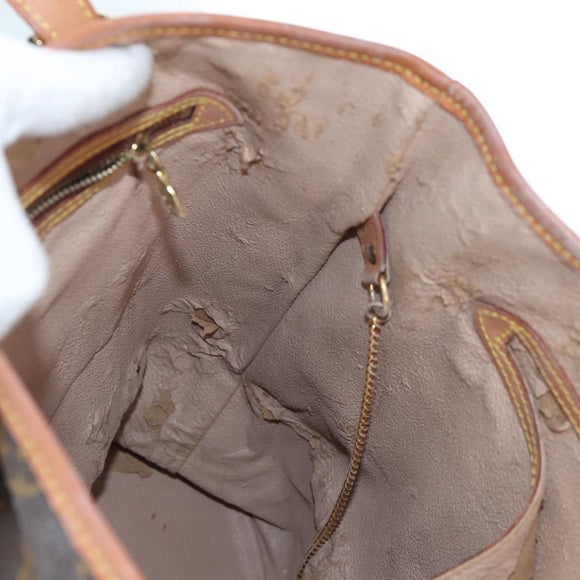 LOUIS VUITTON Monogram Bucket GM Schultertasche M42236 LV Auth 153920