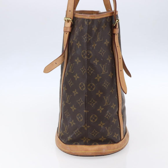 LOUIS VUITTON Monogram Bucket GM Schultertasche M42236 LV Auth 153920
