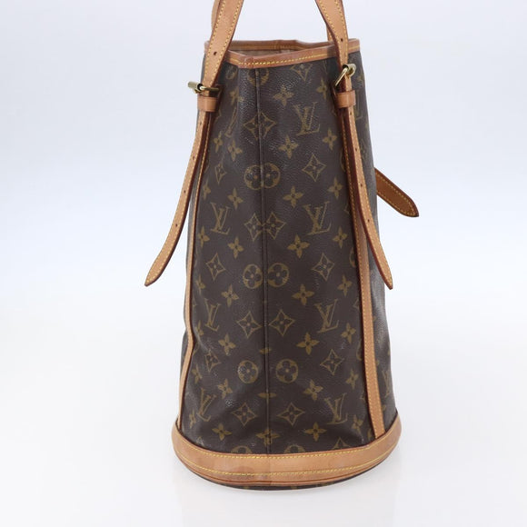 LOUIS VUITTON Monogram Bucket GM Shoulder Bag M42236 LV Auth 153920