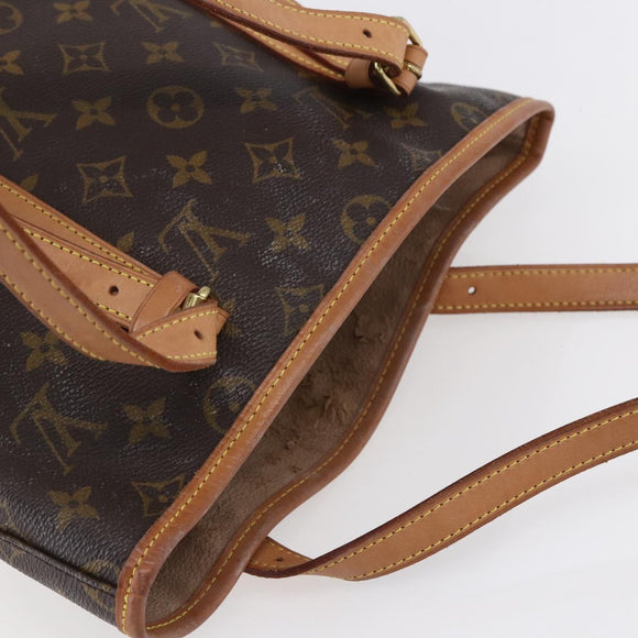 LOUIS VUITTON Monogram Bucket GM Schultertasche M42236 LV Auth 153920