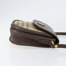 Burberrys Nova Check Shoulder Bag Canvas Beige Gold Auth 153922-3