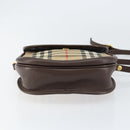 Burberrys Nova Check Shoulder Bag Canvas Beige Gold Auth 153922-5