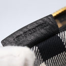 BURBERRY Shoulder Bag Leather Black Gold Auth 153923-11