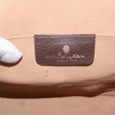 GUCCI GG Supreme Web Sherry Line Bag PVC Beige Gold 156 01 030 Auth 153924-14