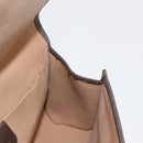 GUCCI GG Supreme Web Sherry Line Bag PVC Beige Gold 156 01 030 Auth 153924-16