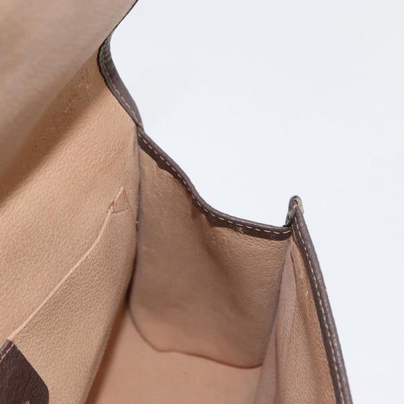 GUCCI GG Supreme Web Sherry Line Bag PVC Beige Gold 156 01 030 Auth 153924