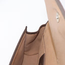 GUCCI GG Supreme Web Sherry Line Bag PVC Beige Gold 156 01 030 Auth 153924-17