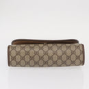 GUCCI GG Supreme Web Sherry Line Bag PVC Beige Gold 156 01 030 Auth 153924-7