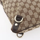 GUCCI GG Canvas Abbey Shoulder Bag Beige Gold 131326 Auth 153925-14