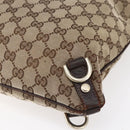 GUCCI GG Canvas Abbey Shoulder Bag Beige Gold 131326 Auth 153925-15