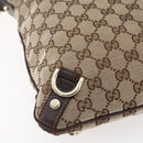GUCCI GG Canvas Abbey Shoulder Bag Beige Gold 131326 Auth 153925-16
