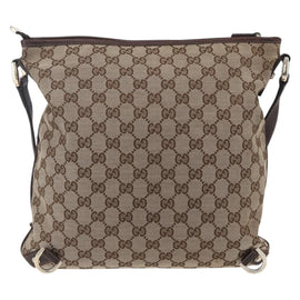 GUCCI GG Canvas Abbey Shoulder Bag Beige Gold 131326 Auth 153925 - 0