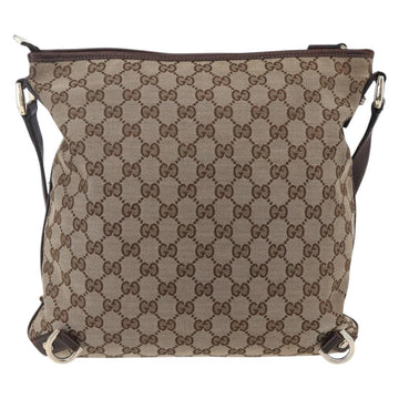 GUCCI GG Canvas Abbey Shoulder Bag Beige Gold 131326 Auth 153925 - 0
