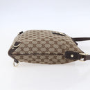 GUCCI GG Canvas Abbey Shoulder Bag Beige Gold 131326 Auth 153925-4