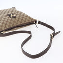 GUCCI GG Canvas Abbey Shoulder Bag Beige Gold 131326 Auth 153925-7