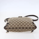 GUCCI GG Canvas Abbey Shoulder Bag Beige Gold 131326 Auth 153925-5