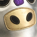 GUCCI Hand Bag Leather Silver Auth 153926M-14