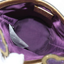 GUCCI Hand Bag Leather Silver Auth 153926M-19