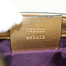 GUCCI Hand Bag Leather Silver Auth 153926M-22