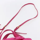 PRADA Hand Bag Nylon 2way Pink Gold Auth 153929-15