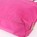 PRADA Hand Bag Nylon 2way Pink Gold Auth 153929-18