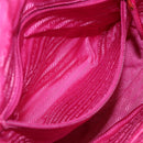 PRADA Hand Bag Nylon 2way Pink Gold Auth 153929-25