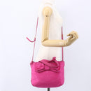 PRADA Hand Bag Nylon 2way Pink Gold Auth 153929-27