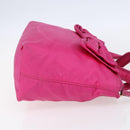 PRADA Hand Bag Nylon 2way Pink Gold Auth 153929-4