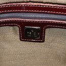 FENDI Zucca Canvas Hand Bag Black Brown Auth 153931-17