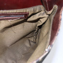 FENDI Zucca Canvas Hand Bag Black Brown Auth 153931-19