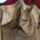 FENDI Zucca Canvas Hand Bag Black Brown Auth 153931-20