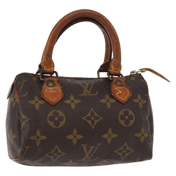 LOUIS VUITTON Monogram Mini Speedy Hand Bag M41534 LV Auth 153932