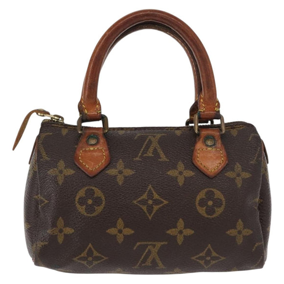 LOUIS VUITTON Monogram Mini Speedy Hand Bag M41534 LV Auth 153932