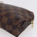 LOUIS VUITTON Damier Ebene Pochette Cosmetic PM Pouch N47516 LV Auth 153935-15